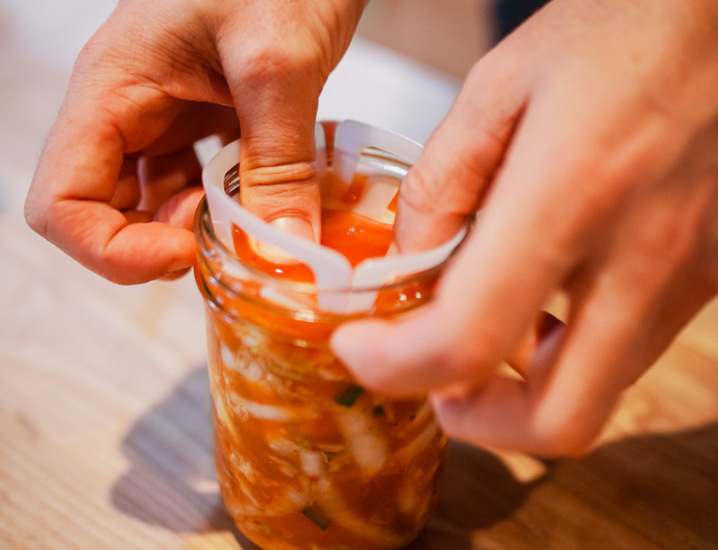 Adding Insert Kimchi Jar