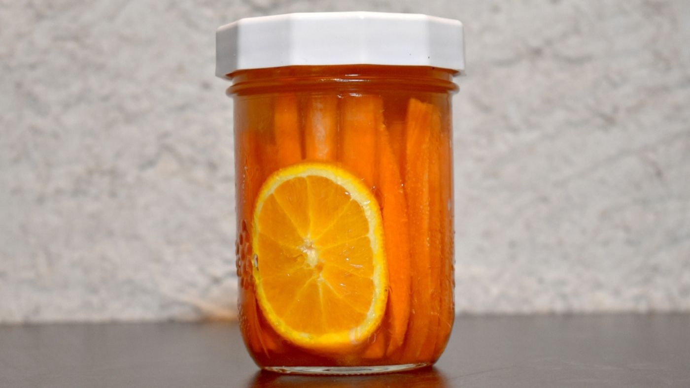 Recette de carottes fermentées à l'orange