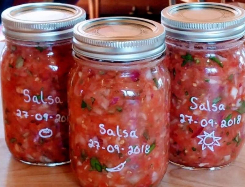 Salsa de tomates lacto fermentees