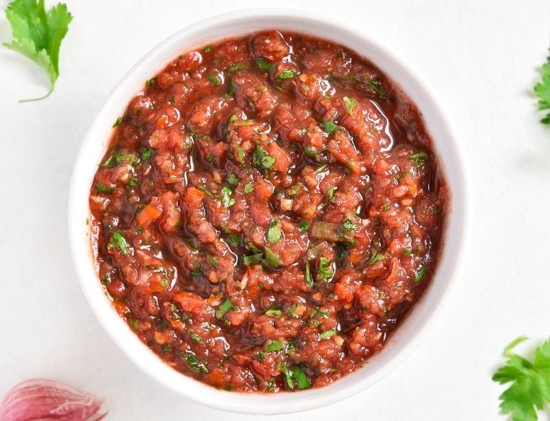 Recette de salsa de tomates lacto-fermentées