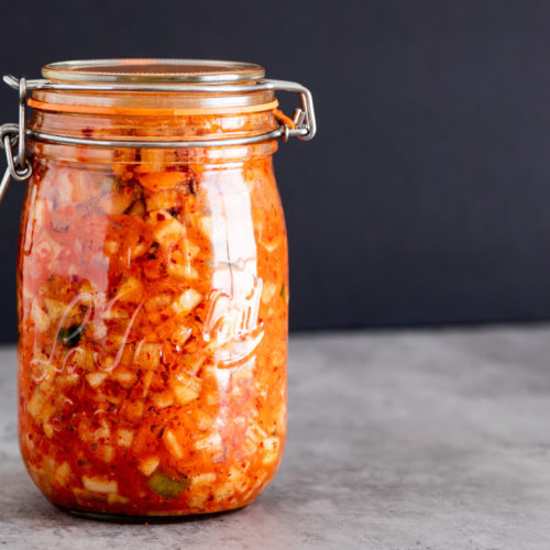 Recette kimchi daikon