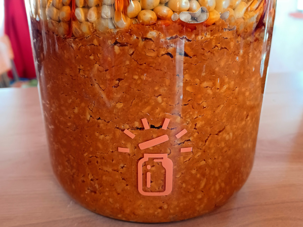 Make on year miso fermentation