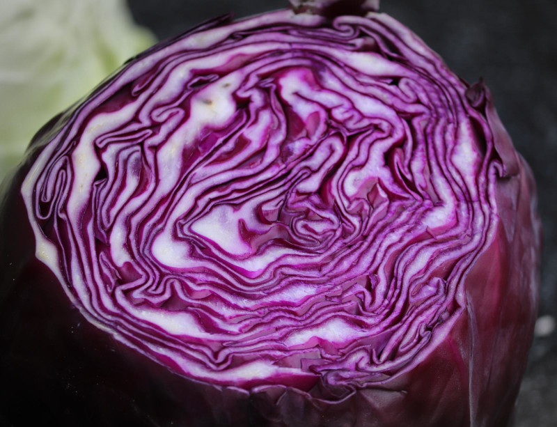 Red cabbage sauerkraut