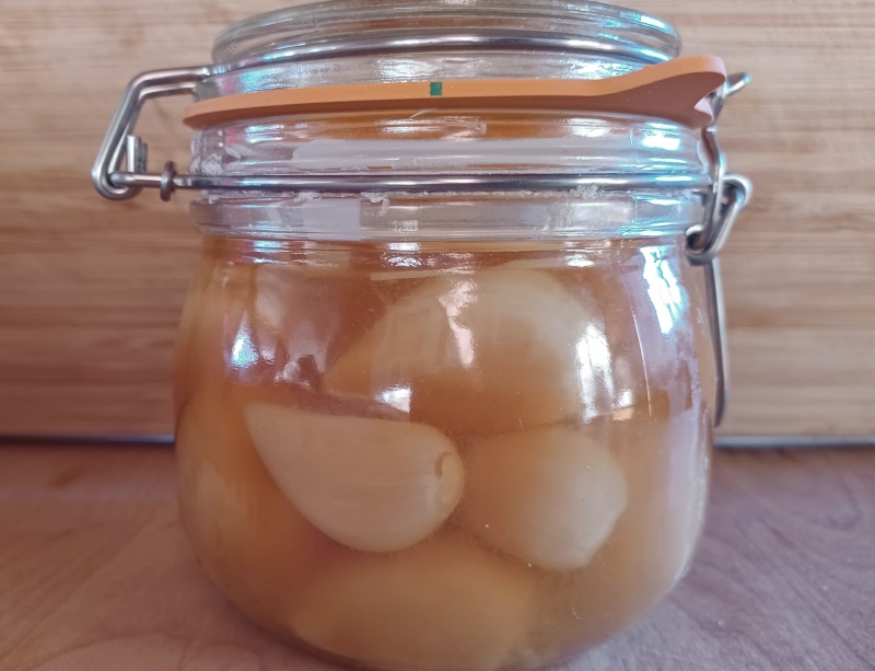 3 months old recipe garlic lacto-fermentation brine cloves