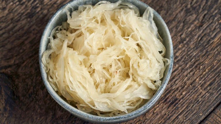 Traditionl raw sauerkraut alsatian